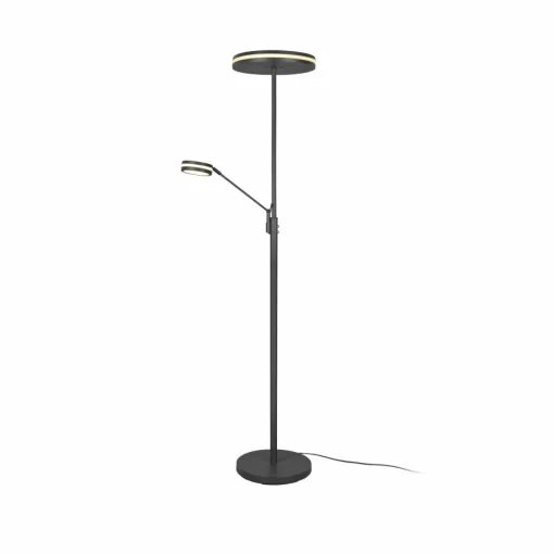 Trio Lighting Lampadaire LED Franklin, liseuse, anthracite| Lampadaires Led|Lampadaires