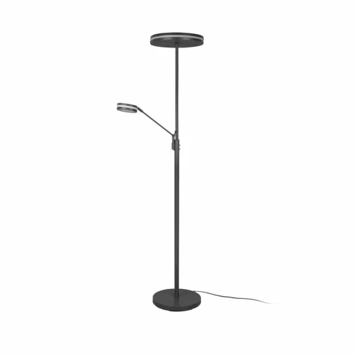 Trio Lighting Lampadaire LED Franklin, liseuse, anthracite| Lampadaires Led|Lampadaires
