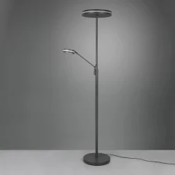 Trio Lighting Lampadaire LED Franklin, liseuse, anthracite| Lampadaires Led|Lampadaires