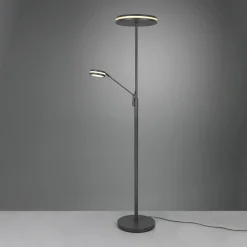 Trio Lighting Lampadaire LED Franklin, liseuse, anthracite| Lampadaires Led|Lampadaires