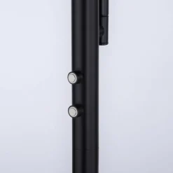 JUST LIGHT. Lampadaire LED Hans avec liseuse, angulaire, noir| Lampadaires Led|Lampadaires