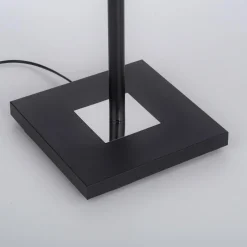 JUST LIGHT. Lampadaire LED Hans avec liseuse, angulaire, noir| Lampadaires Led|Lampadaires