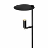 Carpyen Lampadaire LED Kelly, spot réglable, noir/nickel| Lampadaires Led|Lampadaires