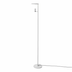 Carpyen Lampadaire LED Kelly, spot réglable, blanc/nickel| Lampadaires Led|Lampadaires