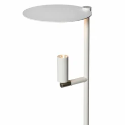 Carpyen Lampadaire LED Kelly, spot réglable, blanc/nickel| Lampadaires Led|Lampadaires