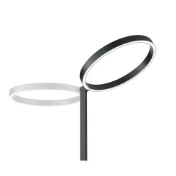Knapstein Lampadaire LED Lana noir avec commande par gestes| Lampadaires Led|Lampadaires