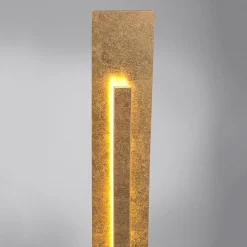 Paul Neuhaus Lampadaire LED Nevis moderne, aspect feuille d'or| Lampadaires Led|Lampadaires
