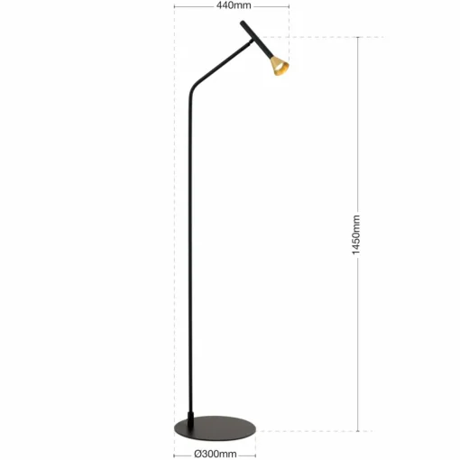 ORION Lampadaire LED Odeon avec variateur tactile| Lampadaires Led|Lampadaires