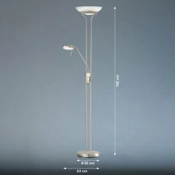 FISCHER & HONSEL Lampadaire LED Pool avec liseuse, fonction CCT| Lampadaires Led|Lampadaires