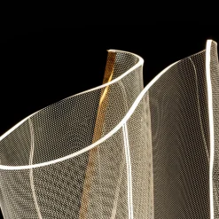 Schuller Valencia Lampadaire LED Velos, doré rosé, forme organique| Lampadaires Led|Lampadaires