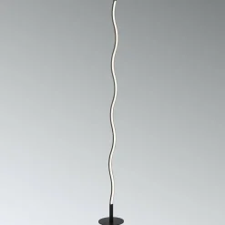 JUST LIGHT. Lampadaire LED Wave 3 000 K 120 cm noir| Lampadaires Led|Lampadaires