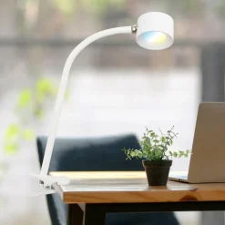 Briloner Lampe à pince LED rechargeable Tari, blanc, CCT, variateur tactile, USB| Luminaires Led D'Intérieur