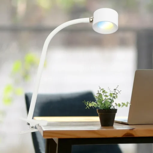 Briloner Lampe à pince LED rechargeable Tari, blanc, CCT, variateur tactile, USB| Luminaires Led D'Intérieur