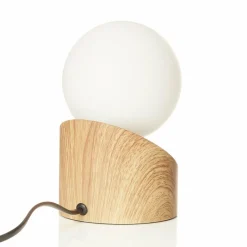 NOWA GmbH Lampe à poser LED Alisa, base en aspect bois| Lampes À Poser Led|Lampes À Poser Et Lampes De Table