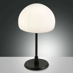 Fabas Luce Lampe à poser LED Gaia variateur tactile, noire| Lampes À Poser Led|Lampes À Poser Et Lampes De Table