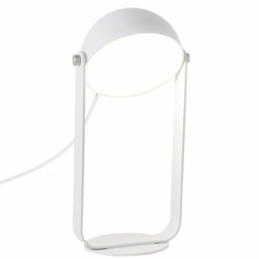 Viokef Lampe à poser LED Hemi abat-jour inclinable blanc| Lampes À Poser Led|Lampes À Poser Et Lampes De Table