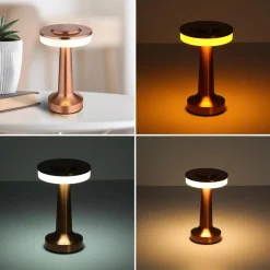 Globo Lampe à poser LED rechargeable Chloey, couleur cuivre, hauteur 20 cm, CCT| Lampes À Poser Led|Lampes À Poser Et Lampes De Table