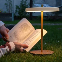UMAGE Lampe à poser LED rechargeable Asteria Move blanc perle/laiton 31cm| Lampes À Poser Led|Lampes À Poser Et Lampes De Table
