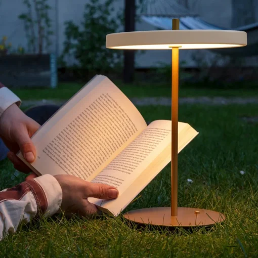 UMAGE Lampe à poser LED rechargeable Asteria Move blanc perle/laiton 31cm| Lampes À Poser Led|Lampes À Poser Et Lampes De Table