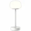 Näve Lampe à poser LED rechargeable Pina blanc hauteur 27,8 cm métal/verre Touch| Lampes À Poser Led|Lampes À Poser Et Lampes De Table