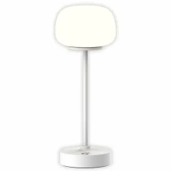 Näve Lampe à poser LED rechargeable Pina blanc hauteur 27,8 cm métal/verre Touch| Lampes À Poser Led|Lampes À Poser Et Lampes De Table