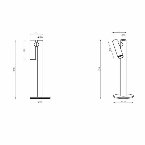 Lucide Lampe à poser LED rechargeable Antrim, blanc, à 1 lampe, IP54, intensité| Lampes À Poser Led|Lampes À Poser Et Lampes De Table