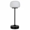 Näve Lampe à poser LED rechargeable Pina noire 27,8 cm Métal/Verre Touch| Lampes À Poser Led|Lampes À Poser Et Lampes De Table
