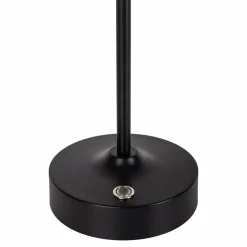 Näve Lampe à poser LED rechargeable Pina noire 27,8 cm Métal/Verre Touch| Lampes À Poser Led|Lampes À Poser Et Lampes De Table