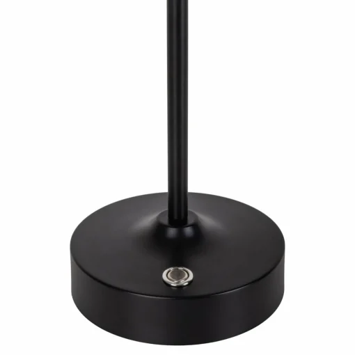 Näve Lampe à poser LED rechargeable Pina noire 27,8 cm Métal/Verre Touch| Lampes À Poser Led|Lampes À Poser Et Lampes De Table