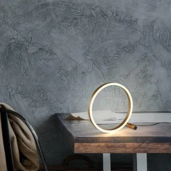 JUST LIGHT. Lampe à poser LED Ritus, laiton mat| Lampes À Poser Led|Lampes À Poser Et Lampes De Table