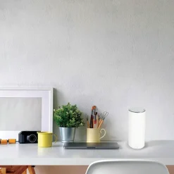 Fabas Luce Lampe à poser LED Thalia lumière réversible, blanc| Lampes À Poser Led|Lampes À Poser Et Lampes De Table
