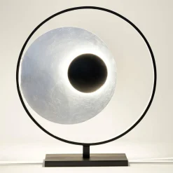 Holländer Lampe à poser Satellite en argenté-noir 58 cm| Lampes À Poser Led|Lampes À Poser Et Lampes De Table