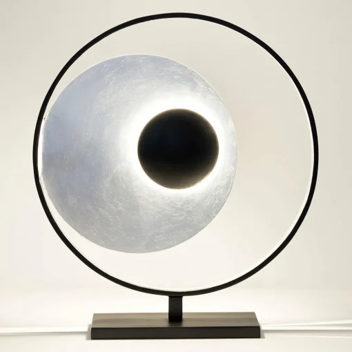 Holländer Lampe à poser Satellite en argenté-noir 58 cm| Lampes À Poser Led|Lampes À Poser Et Lampes De Table