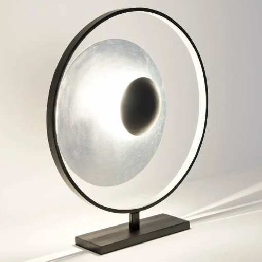 Holländer Lampe à poser Satellite en argenté-noir 58 cm| Lampes À Poser Led|Lampes À Poser Et Lampes De Table