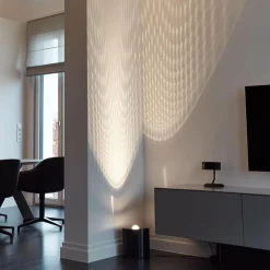 TECNOLUMEN Lampe de sol en marbre Egyptian Eye avec variateur| Lampadaires Led|Lampadaires