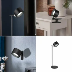 Globo Lampe de table batterie LED Jorje CCT 4 en 1 noir| Lampes À Poser Led|Lampes À Poser Et Lampes De Table
