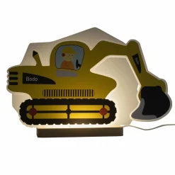 Elobra Lampe de table LED Bagger, jaune, 20 cm, intensité variable, bois/acrylique| Lampes À Poser Led|Lampes À Poser Et Lampes De Table