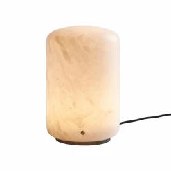 Carpyen Lampe de table LED Capsule en Alabaster hauteur 19,5cm| Lampes À Poser Led|Lampes À Poser Et Lampes De Table