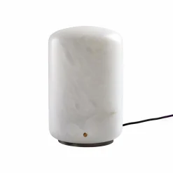 Carpyen Lampe de table LED Capsule en Alabaster hauteur 19,5cm| Lampes À Poser Led|Lampes À Poser Et Lampes De Table