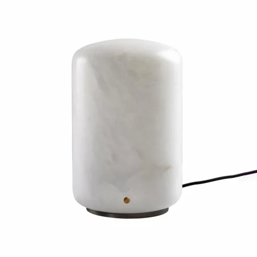Carpyen Lampe de table LED Capsule en Alabaster hauteur 19,5cm| Lampes À Poser Led|Lampes À Poser Et Lampes De Table