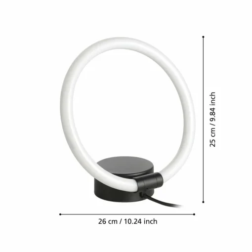 EGLO Lampe de table LED Caranacoa| Lampes À Poser Led|Lampes À Poser Et Lampes De Table