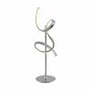 JUST LIGHT. Lampe de table LED Curls, argent, métal, hauteur 53 cm, intensité variable| Lampes À Poser Led|Lampes À Poser Et Lampes De Table