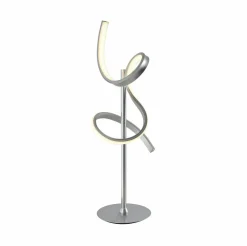 JUST LIGHT. Lampe de table LED Curls, argent, métal, hauteur 53 cm, intensité variable| Lampes À Poser Led|Lampes À Poser Et Lampes De Table