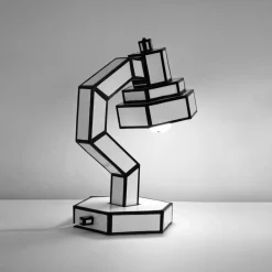 SELETTI Lampe de table LED Cut & Paste en carton recyclé| Lampes À Poser Led|Lampes À Poser Et Lampes De Table