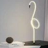Elstead Lampe de table LED Flamingo, blanc, métal, hauteur 50 cm| Lampes À Poser Led|Lampes À Poser Et Lampes De Table