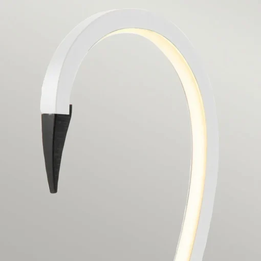 Elstead Lampe de table LED Flamingo, blanc, métal, hauteur 50 cm| Lampes À Poser Led|Lampes À Poser Et Lampes De Table