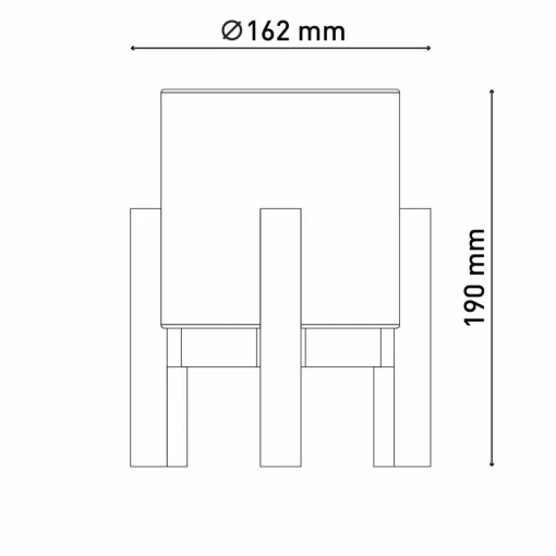 Näve Lampe de table LED Madita, hauteur 19 cm, Natur/blanc| Lampes À Poser Led|Lampes À Poser Et Lampes De Table