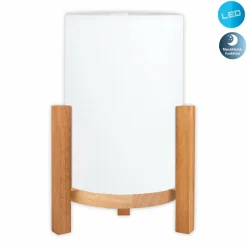 Näve Lampe de table LED Madita, hauteur 32 cm, Natur/blanc| Lampes À Poser Led|Lampes À Poser Et Lampes De Table