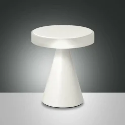 Fabas Luce Lampe de table LED Neutra, hauteur 20 cm, blanc, variateur tactile| Lampes À Poser Led|Lampes À Poser Et Lampes De Table