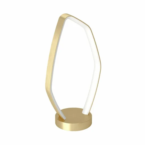 EGLO Lampe de table LED Vallerosa en laiton| Lampes À Poser Led|Lampes À Poser Et Lampes De Table